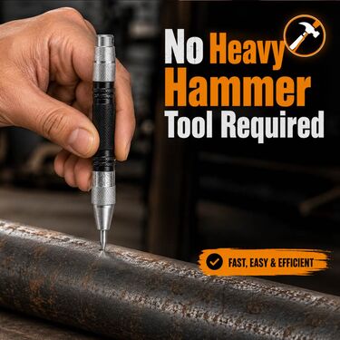 Metal Punching Marking Tool with Spring Loaded (HT180)