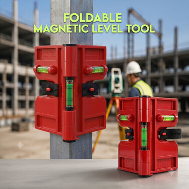 Foldable Magnetic Level Tool (HT182)