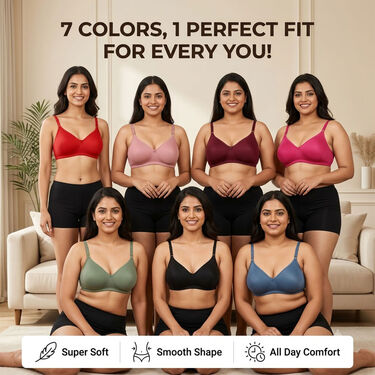 Pack of 7 Medium Coverage Padded Bra (7PB1)