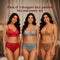 Pack of 3 Designer Lacy Padded Bra And Panty Set (3BP6)