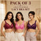 Pack of 3 Attractive Korean Lacy Bra Set (3KB1)