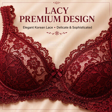 Pack of 3 Attractive Korean Lacy Bra Set (3KB1)