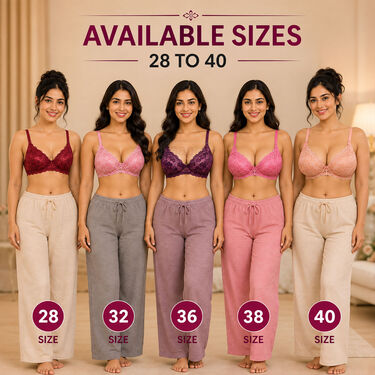 Pack of 3 Attractive Korean Lacy Bra Set (3KB1)