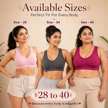 Pack of 3 Full Coverage Sports Bra (3FCB12)