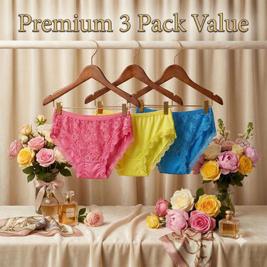 3 Pack Low Waist Seamless Korean Style Panties (3SP3)