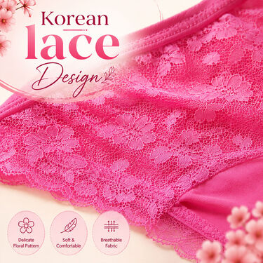 3 Pack Low Waist Seamless Korean Style Panties (3SP3)