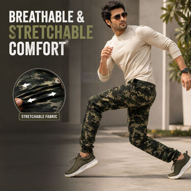 Pack of 2 Versatile Comfortable 6 Pocket Printed Pants (2SPT1)