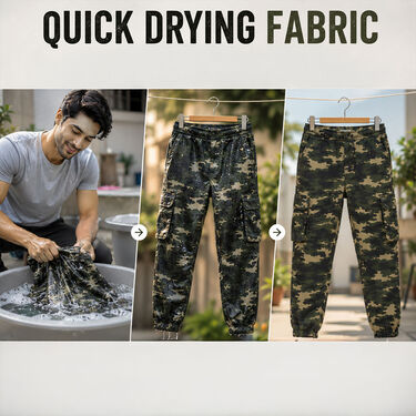 Pack of 2 Versatile Comfortable 6 Pocket Printed Pants (2SPT1)
