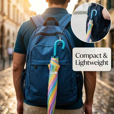 Pack of 4 Rainbow Colored Umbrella (4U1)