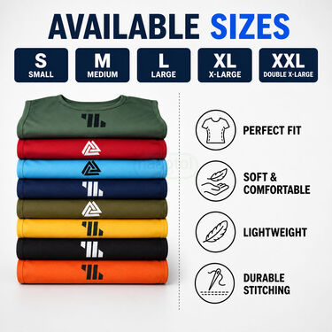 Pack of 8 Sleeveless Vest For Mens (8SL1)