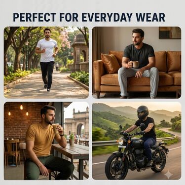 4 Comfortable Elasticated Joggers (4CP2)