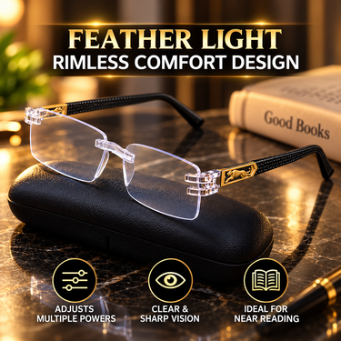 Rimless Adaptive Power Reading Glasses Buy 1 Get 1 Free (2ORG43)