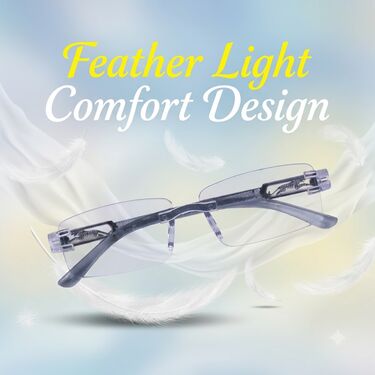 Rimless Adaptive Power Reading Glasses Buy 1 Get 1 Free (2ORG43)