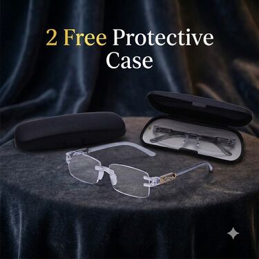 Rimless Adaptive Power Reading Glasses Buy 1 Get 1 Free (2ORG43)
