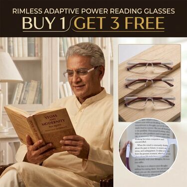 Rimless Adaptive Power Reading Glasses Buy 1 Get 3 Free (4ORG45)