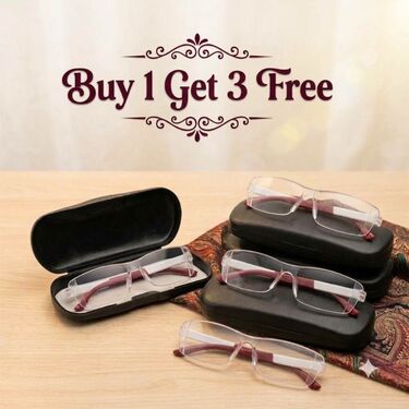 Rimless Adaptive Power Reading Glasses Buy 1 Get 3 Free (4ORG45)