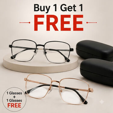 Metal Frame Bifocal Adaptive Power Reading Glasses Buy 1 Get 1 Free (2BORGM5)