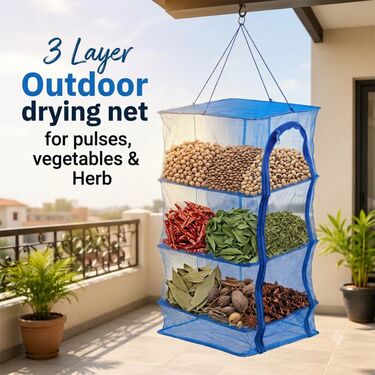 3 Layer Outdoor Drying Net For Pulses Vegetables & Herbs (ODN3)