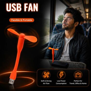 Power Bank With USB Light & USB Fan (PB44)