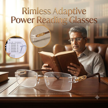 Rimless Adaptive Power Reading Glasses (ORG40)