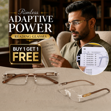 Rimless Adaptive Power Reading Glasses Buy 1 Get 1 Free (2ORG40)