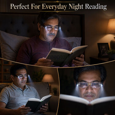 Bifocal Adaptive Power Reading Glasses With LED Lights (BORG42)