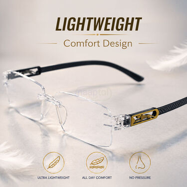 Rimless Adaptive Power Reading Glasses Buy 1 Get 1 Free (2ORG41)