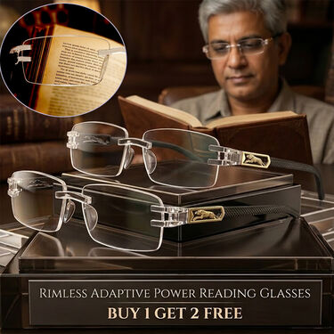 Rimless Adaptive Power Reading Glasses Buy 1 Get 2 Free (3ORG41)