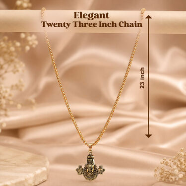 Premium Tirupati Balaji Kada with Chain Pendant Set (SJKP18)