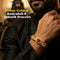 Divine Golden Rudraksh & Sphatik Bracelet (SJB19)