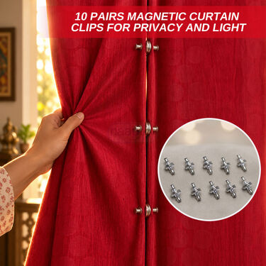 10 Pairs Magnetic Curtain Clips For Privacy and Light (HT200)
