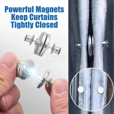 10 Pairs Magnetic Curtain Clips For Privacy and Light (HT200)