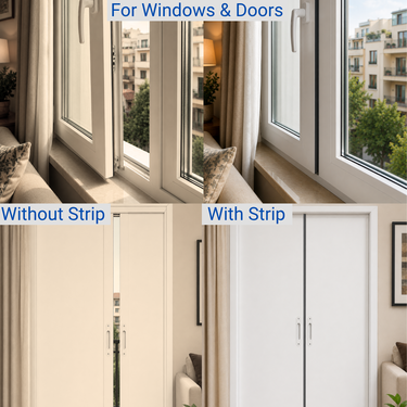 10 Meter Self Adhesive Strip For Soundproofing Windows & Door (HT195)