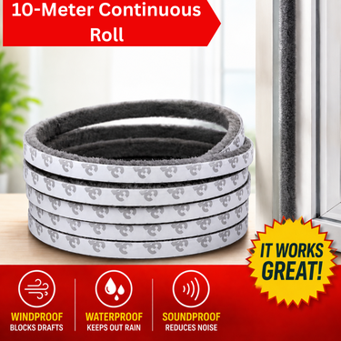 10 Meter Self Adhesive Strip For Soundproofing Windows & Door (HT195)