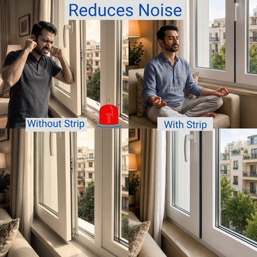 10 Meter Self Adhesive Strip For Soundproofing Windows & Door (HT195)