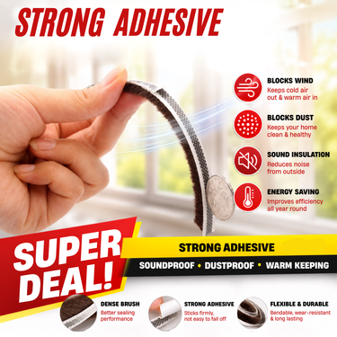 10 Meter Self Adhesive Strip For Soundproofing Windows & Door (HT195)