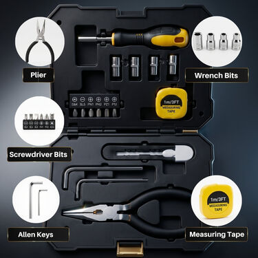 Rechargeable Solar Light With Tool Kit & Power Bank (HT197)
