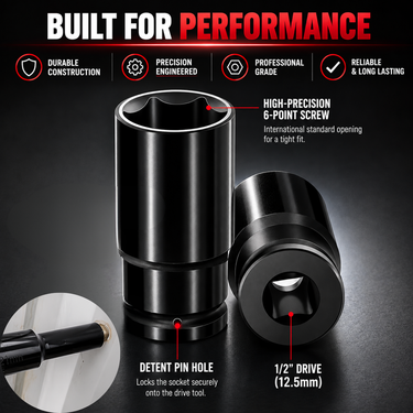 10 Pcs Universal Deep Impact Socket Wrench For Mechanical Work (HT198)