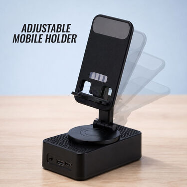 10000 mAh Powerbank With Speaker And Mobile Stand (PB46)
