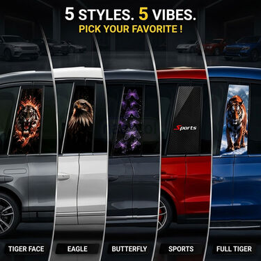 Car Side Door Pillar Decorative Sticker (CAC3)