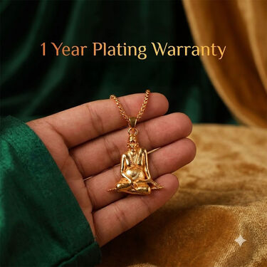 Shree Swami Samarth Pendant With Golden Chain (SJPN22)