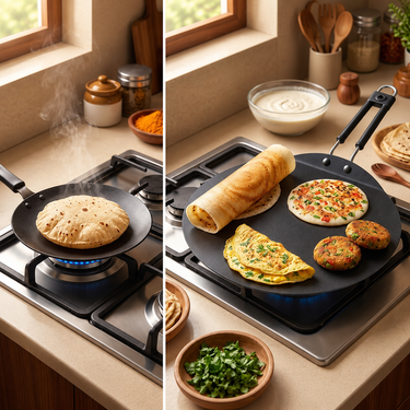 Non Stick Jumbo Tawa With Handle (CKW1)