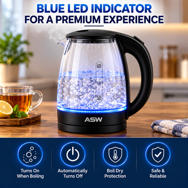 2L Electric Transparent Glass Kettle (CM4)