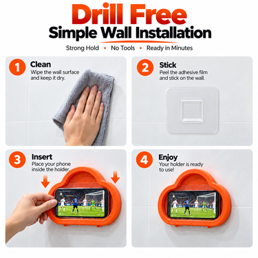 Wall Mounted Waterproof Mobile Phone Holder (ELA1)