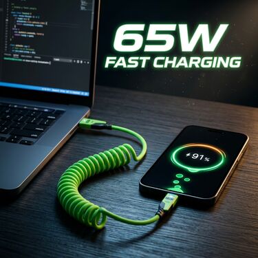 Ultra Fast 4-In-1 Spring Charging Cable (CDC38)