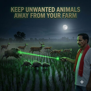 Rechargeable Animal Repellent Laser Light with Lock & Key (LL78)
