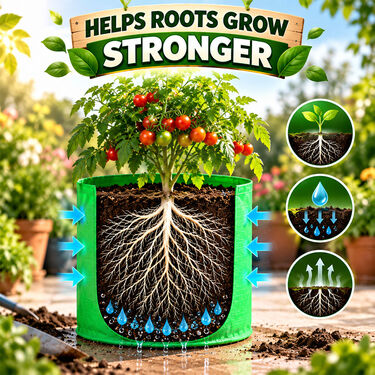 Pack of 5 Garden Grow Bags For Plant Fruit & Veggies (GDN2)