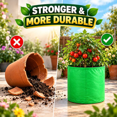Pack of 5 Garden Grow Bags For Plant Fruit & Veggies (GDN2)