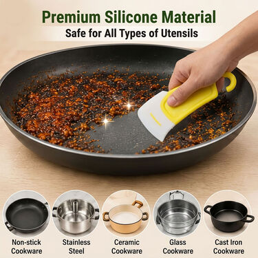 Silicon Utensil Cleaning Scraper-Buy 2 Get 2Free (UCS1)