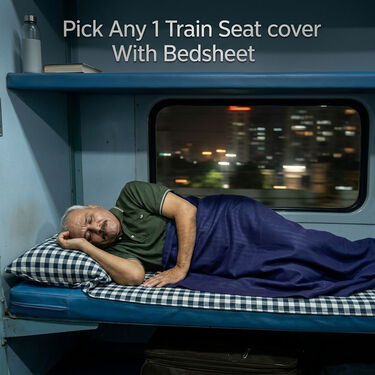 Pick Any 1 Train Seat Cover With Bedsheet (2TSC)